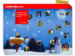 Bookmaker Ladbrokes Advent Calendar - daily new offers!