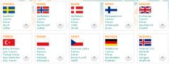 Betsson sports betting site is available in 17 languages - select as you enter